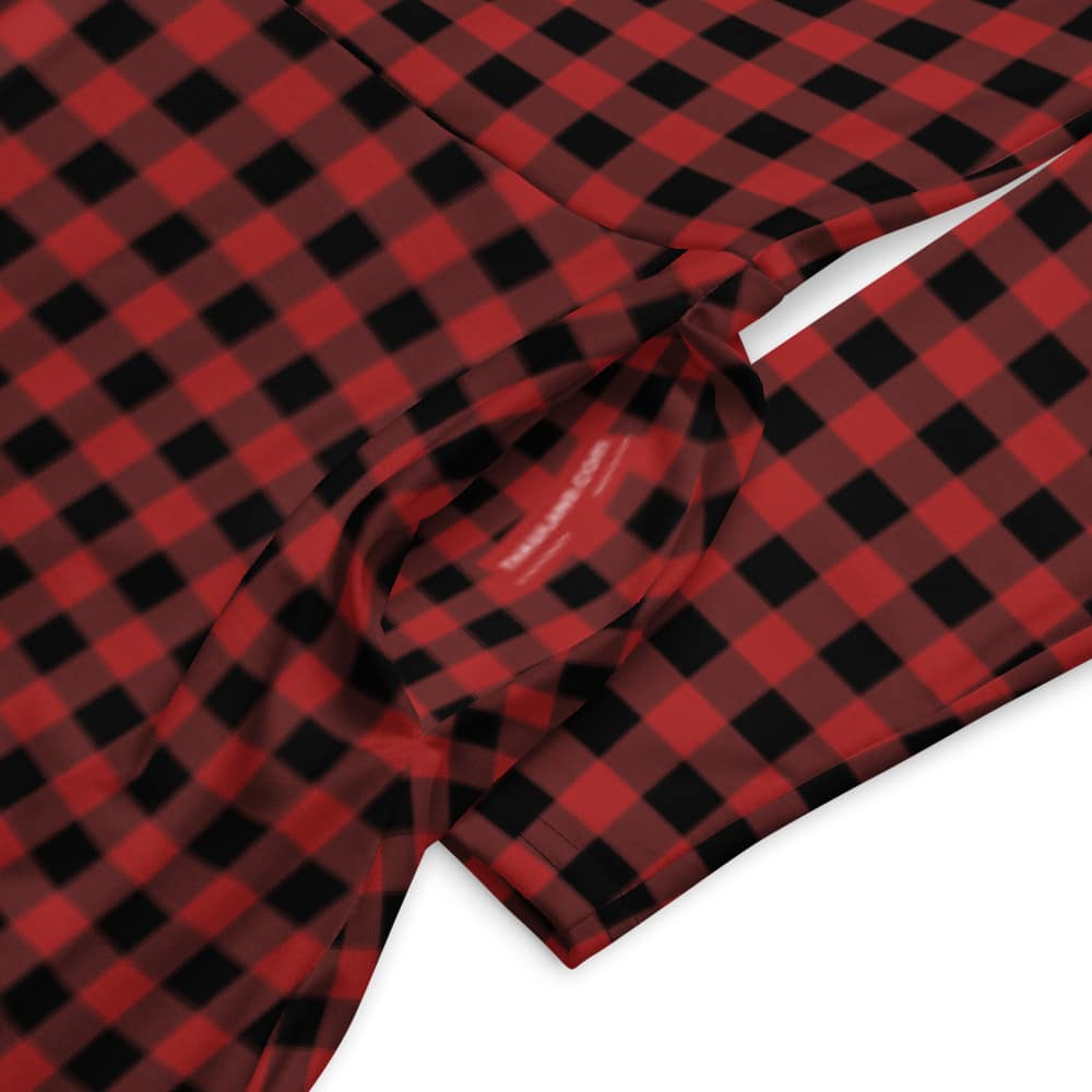 all over print long sleeve midi dress black and red buffalo check all over print long sleeve midi dress black and red buffalo check