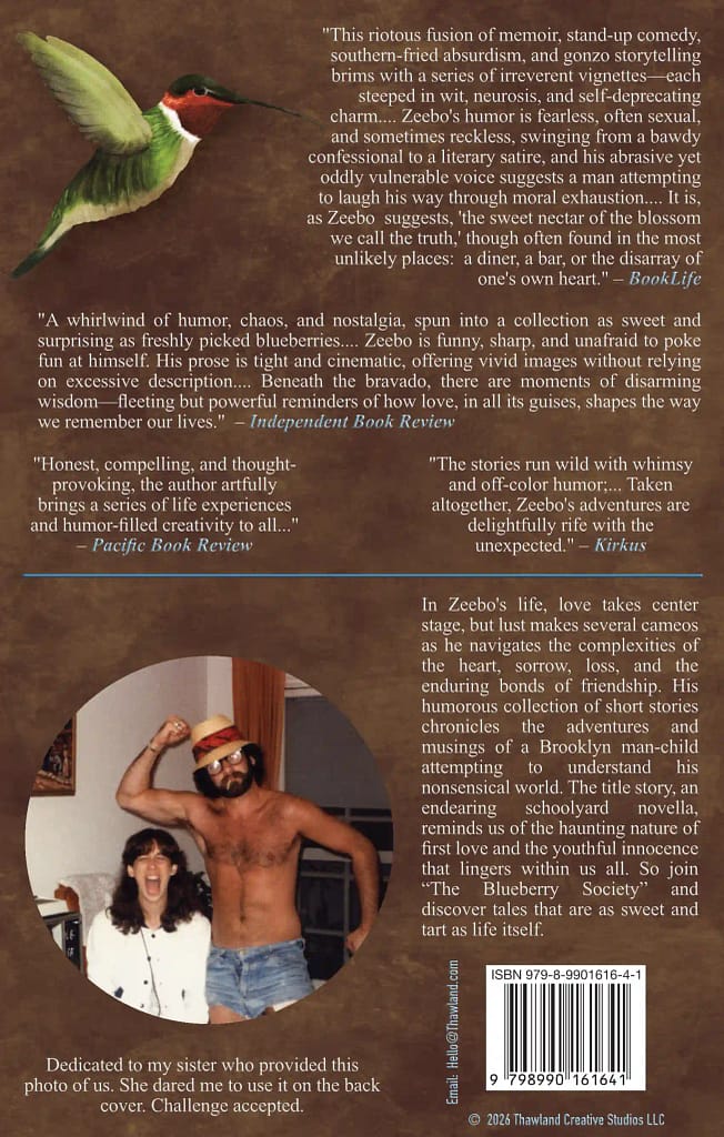 The Blueberry Society the blueberry society back cover ©thawland creative studios